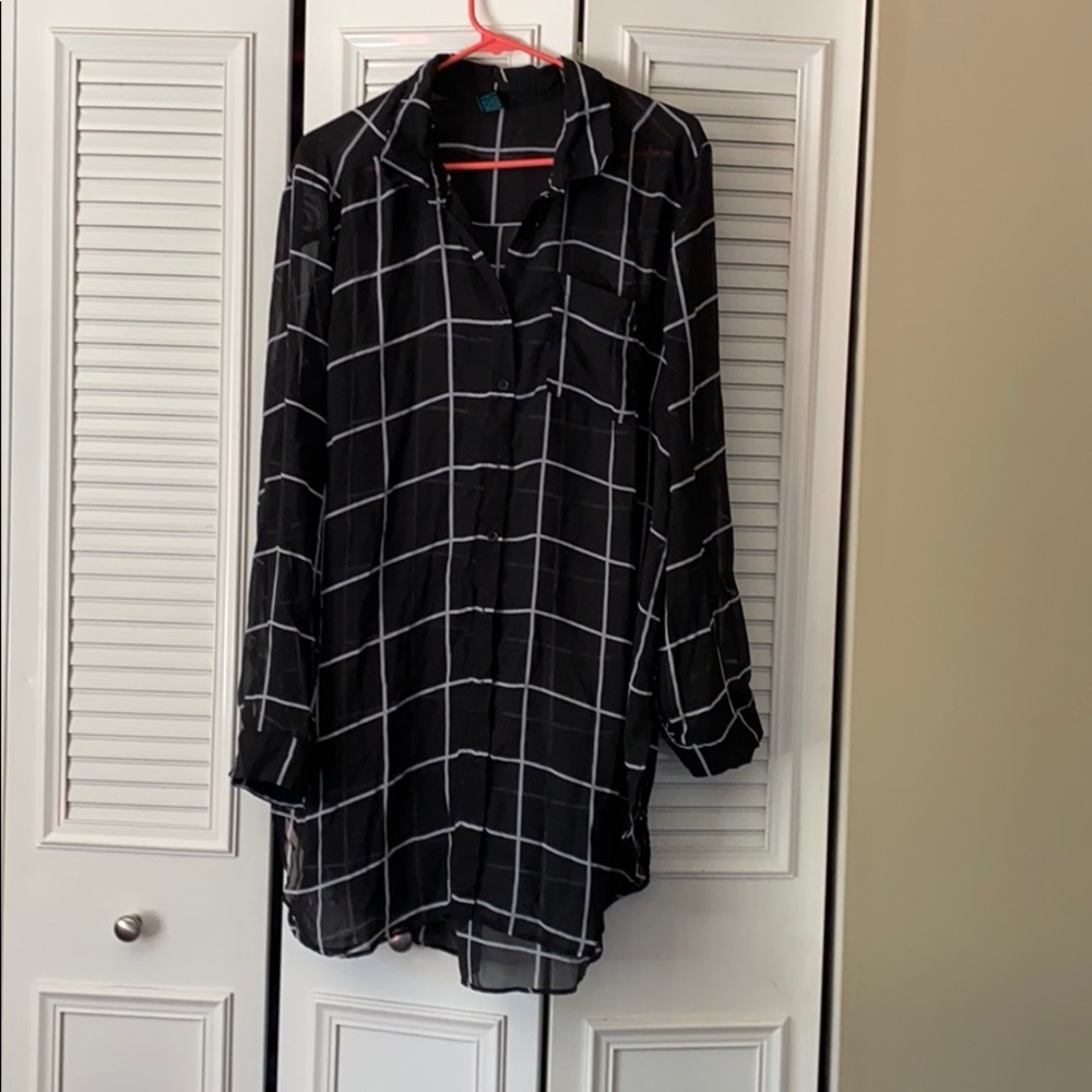 Plus size dress shirt
